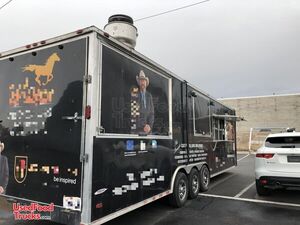 2017 - 8' x 32' Freedom BBQ Food Concession Trailer with Restroom / Mobile Kitchen