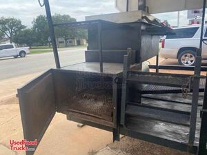 Ready to Work Loaded Used Open BBQ Smoker Tailgating Trailer