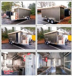 Well-Maintained 2022 - 16' Kitchen Food Concession Trailer with Pro-Fire