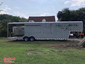 2008 Wells Cargo Loaded Gooseneck 8' x 38' BBQ Concession Trailer with Porch