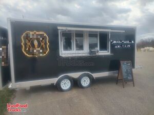 2024 7' x 16' Soft Serve Ice Cream Concession Trailer Mobile Vending Unit