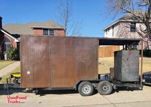 2020 Barbecue Concession Vending Trailer with Porch / Mobile BBQ Rig.