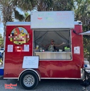 2021 - 6.5' x 8' Compact Hotdog Vending Trailer | Street Food Concession Trailer