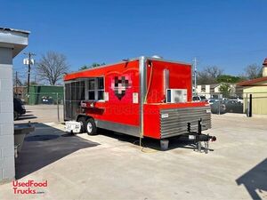 Like New - 2022 Barbecue Food Concession Trailer with Fire Suppression & Porch