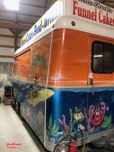 7' x 14' Fibrecore Lightweight Food & Funnel Cake Carnival Concession Trailer