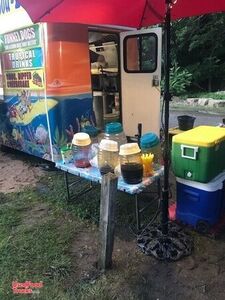 7' x 14' Fibrecore Lightweight Food & Funnel Cake Carnival Concession Trailer