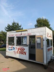 Vintage 1972 7' x 17' Carnival Style Food Concession Trailer