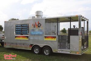Used 2013 Freedom BBQ Trailer with Smoker Porch.