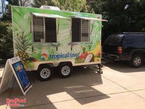 2014 - 8' x 14' Shaved Ice Concession Trailer.