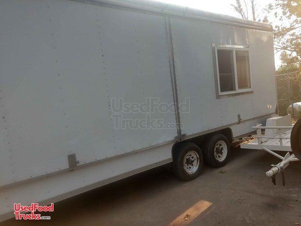 All Electric Wells Cargo Mobile Kitchen Food Concession Trailer.