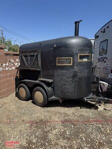 Vintage 1972 Horse Trailer Concession Conversion Mobile Vending Unit