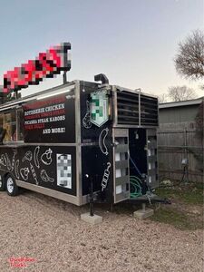 2021 8' x 20' Like-New Mobile Kitchen Food Concession Trailer w/ Commercial Rotisserie