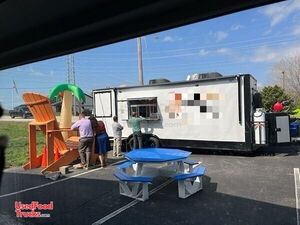 Full Turnkey Business - 2022 Barbecue Food Trailer with Porch and Towing Truck.