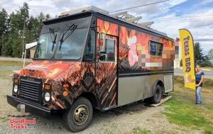 Used Grumman Step Van Barbecue Food Truck with Smoker Trailer.