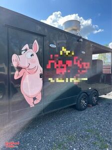 Well Equipped - 8.5   x 22   Barbecue Food Trailer with Porch | Concession Trailer