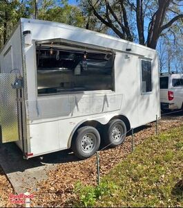 Well Equipped - 14' Kitchen Food Concession Trailer with Fire Suppression System
