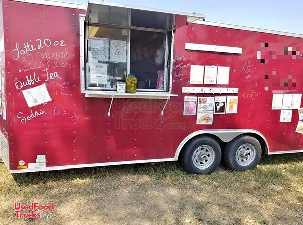 Great Looking 2016 - 8' x 17' Used Kitchen Food Concession Trailer.