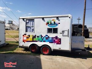 Turnkey 12' Car Mate Certified Self-Sufficient Shaved Ice Concession Trailer