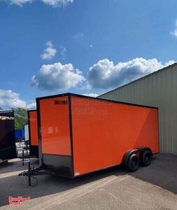 Ready to Outfit BRAND NEW 2022 7' x 16' Empty Concession Vending Trailer.