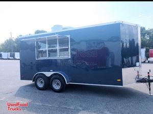 Barely Used 2019 7' x 16' Wow Cargo Food Concession Trailer.-Works Great