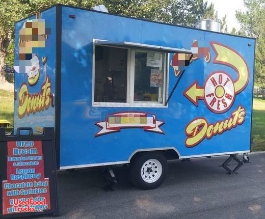 12' Fully Equipped Donut Concession Trailer / Turnkey Mini Donut Business.