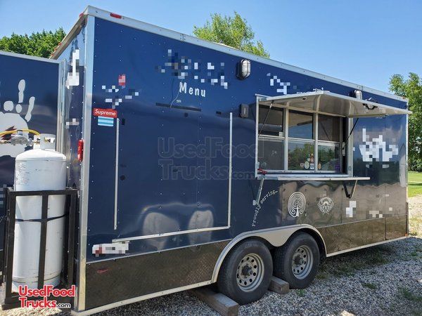 2015 - 8' x 18' Freedom Food Concession Trailer with a Commercial Kitchen.