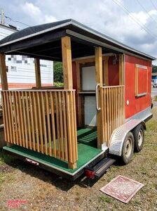 Very Cute  8' x 16' Mobile Food Concession Trailer with Porch.
