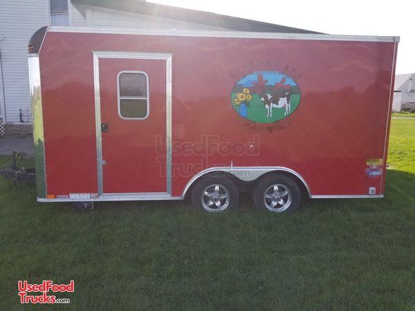 Used 2017 United Trailers 8.5' x 14' Mobile Kitchen Food Concession Trailer
