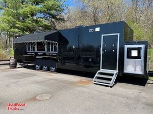 NEW NEVER USED 2023 8' x 34' Mobile Kitchen Food Concession Trailer w/ Fire Suppression