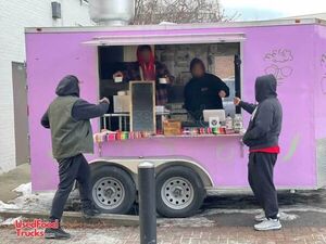 Well Equipped - 6' x 15' Kitchen Food Concession Trailer with Fire Suppression System