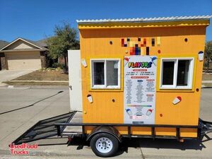 Slightly Used - 2018 4.5' x 7' Compact Shaved Ice - Snowball Concessions Trailer.