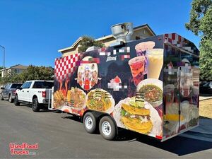 2023 - 8' x 18' Kitchen Food Concession Trailer with Pro-Fire System