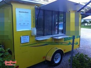 7.5' x 12' Shaved Ice Concession Trailer.