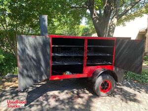 Custom-Built Open BBQ Smoker Tailgating Trailer / Mobile Barbecue Unit