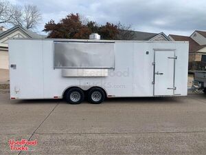 24'  BBQ Concession Trailer with 5' Smoker and Full Kitchen w/ Pro Fire Suppression
