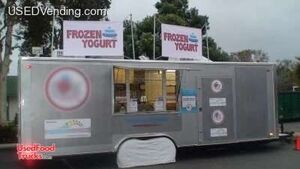24' - 2008 Custom Carson Racer Soft-Serve Frozen Yogurt Concession Trailer