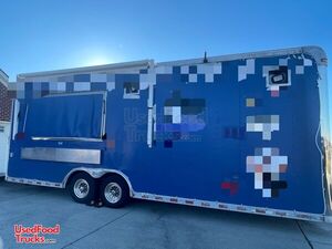 2003 28' Pace Car Hauler Kitchen Food & Soft Serve Concession Trailer w/ Pro-Fire Suppression