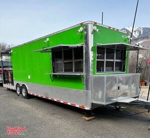 Loaded and Approved 2016 Freedom Kitchen Food Concession Trailer with Porch