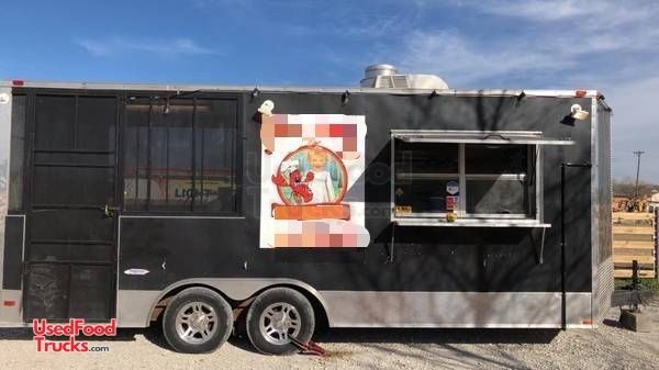 Used 2014 8.5' x 14' Food Concession Trailer with Screened Porch