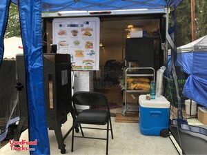 Used Barbecue Concession Trailer / Fun Fair Foods Vending Concession Unit
