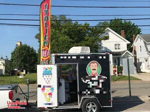 Compact 2012-  6' x 8' Mobile Shaved Ice Unit - Snow Cone Concession Trailer.