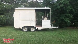2002 7' x 14'  Barbecue Food Trailer Food Concession Trailer w/ Southern Yankee Smoker