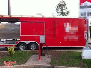 2008 - 28' x 8.5' Wells Cargo BBQ Concession Trailer.