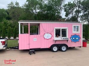 Super Adorable 8' x 20' Mobile Food Concession Trailer with Porch