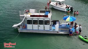 2019 10 ' x 30' Double Decker Pontoon Food Boat Concession Unit