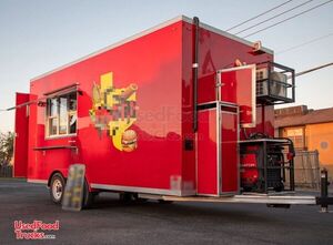 Well Equipped - 2024 8' x 18' Kitchen Food Concession Trailer with Fire Suppression