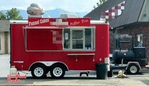 7' x 14' Food Concession Trailer with Smoker