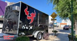 Used 7.5' x 14.5' 2019 Mobile Kitchen / Ready to Operate Food Concession Trailer.
