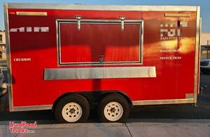 2023 8' x 14' Kitchen Food Trailer with Fire Suppression System | Concession Trailer