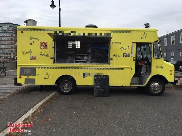 GMC P30 Step Van Food Truck Equipped with All Stainless Steel Appliances.